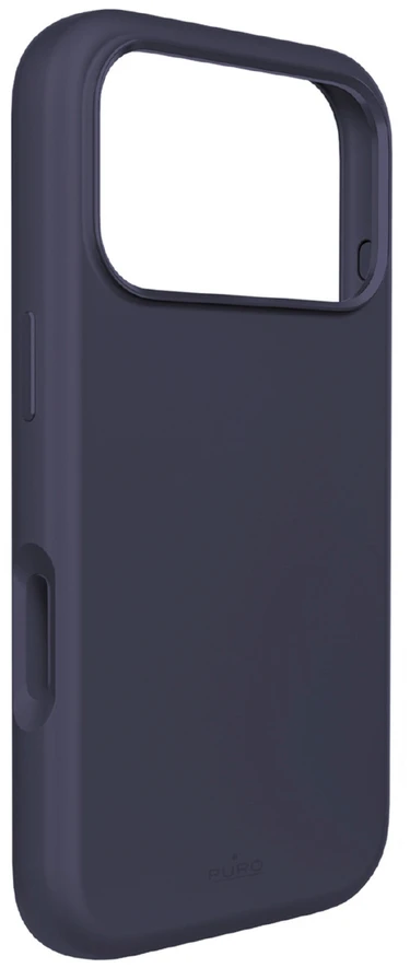 Puro Icon Mag Pro Liquid Silikoninis dėklas for iPhone 17 Pro, MagSafe Compatible, with Camera Protection and Aluminum Mygtukai - Dark Mėlyna