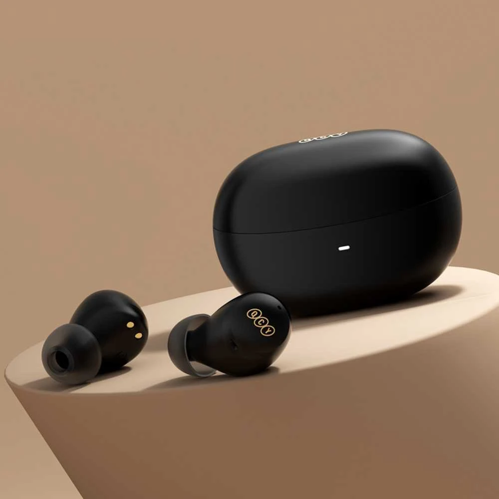 Belaidės ausinės TWS QCY HT07 ANC (juoda)
