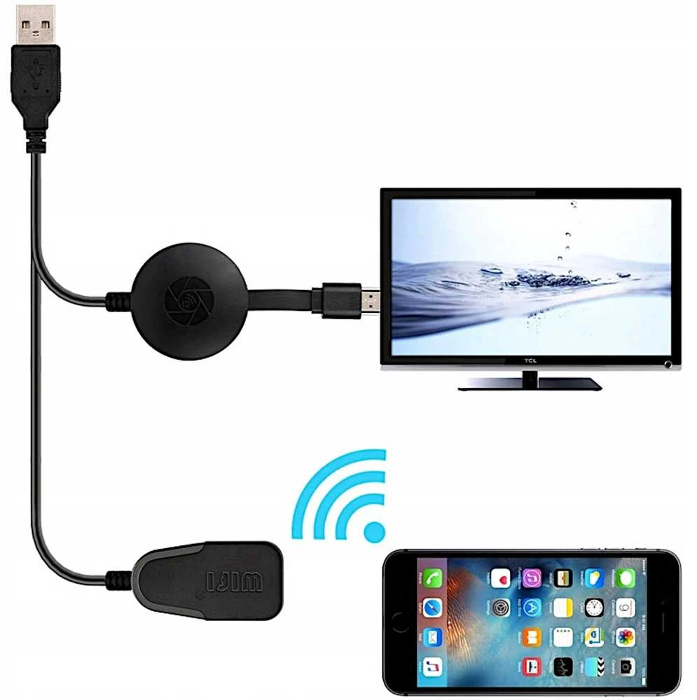 Belaidis HDMI „Mirrorscreen“ adapteris su USB jungtimi