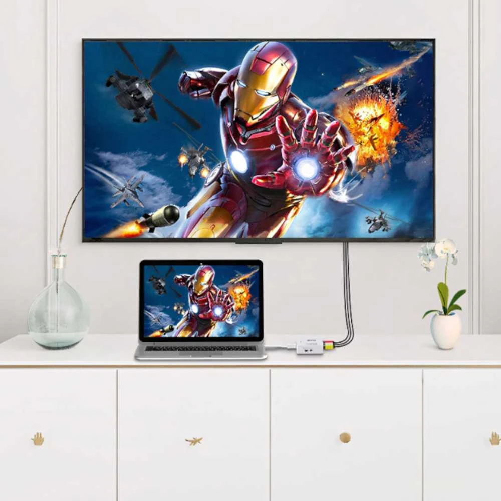 AV RCA į HDMI signalo adapteris
