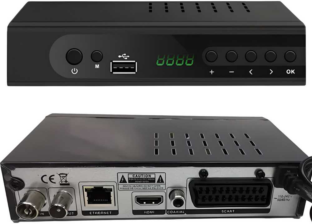 Televizorius Retoo Antžeminės televizijos dekoderis, hd dvb-t2 hevc h.265 - e255-1
