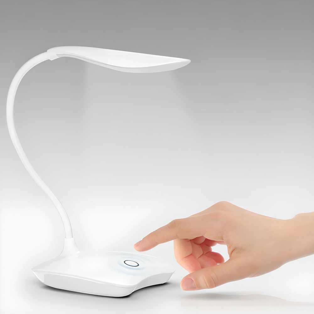 Lampka Mokyklinė stalo lempa, 14 LED, USB, lietimui jautrus -e007