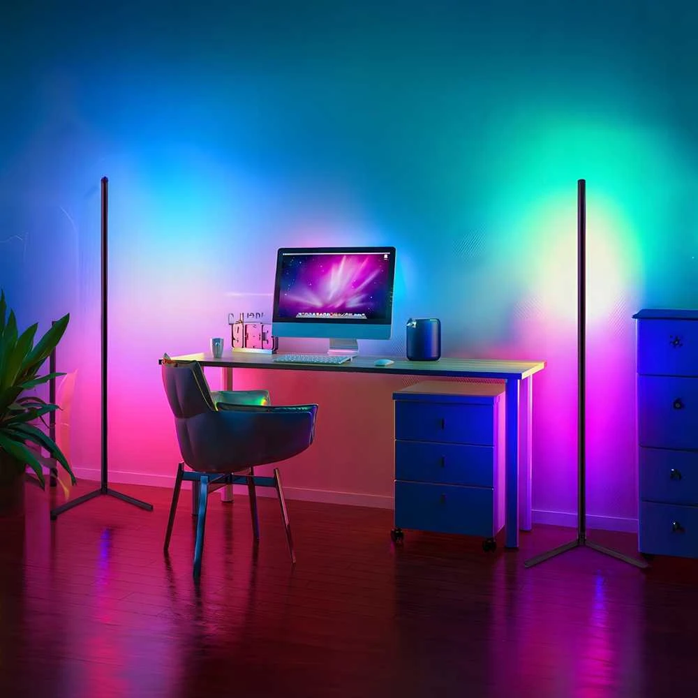 Lampa Kampinis grindų šviestuvas Retoo HomeSmart