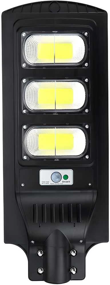 Lampa LED gatvės šviestuvas su saulės energija varomas žibintas 240 W + nuotolinio valdymo pultas (tvirtinimo laikiklis M004B + baterijos) komplektas E307
