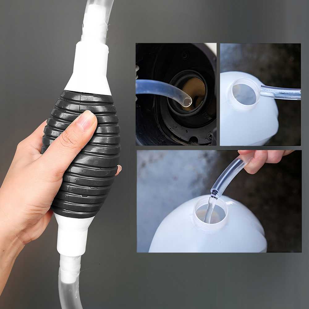 Ręczna Rankinis kuro siurblys vandeniui ir alyvai išleisti, 2 m žarna, srautas 26 l/h m039