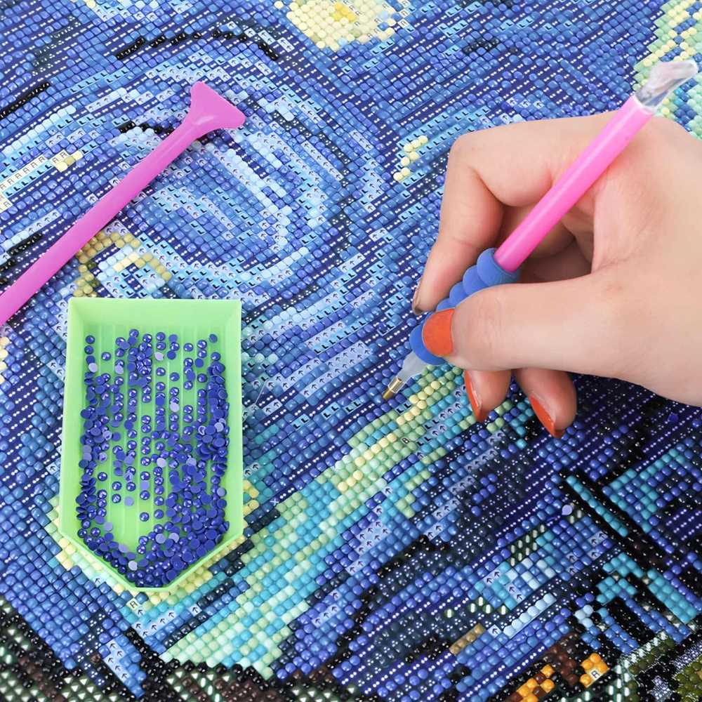 RTO Priedai do haftu diamentowego komplektas pudełko diamond painting su lagaminu