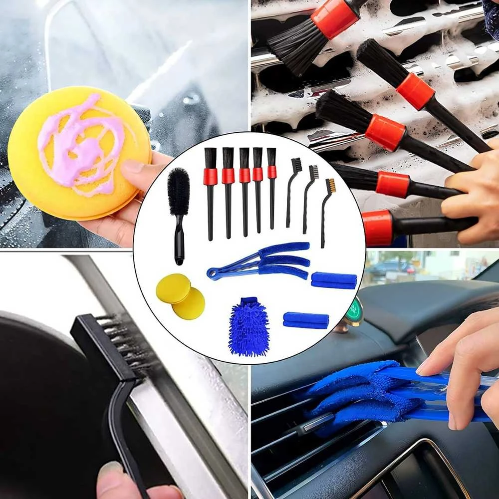 Zestaw Automobilio ir namų valymo rinkinys CleanPro, 15 dalių