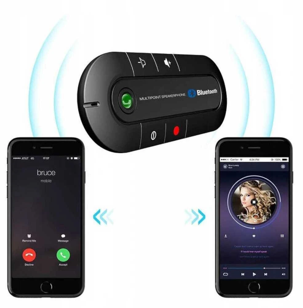 Zestaw Rinkinys „Bluetooth 5.0“ automobilinis laisvų rankų įranga -m012