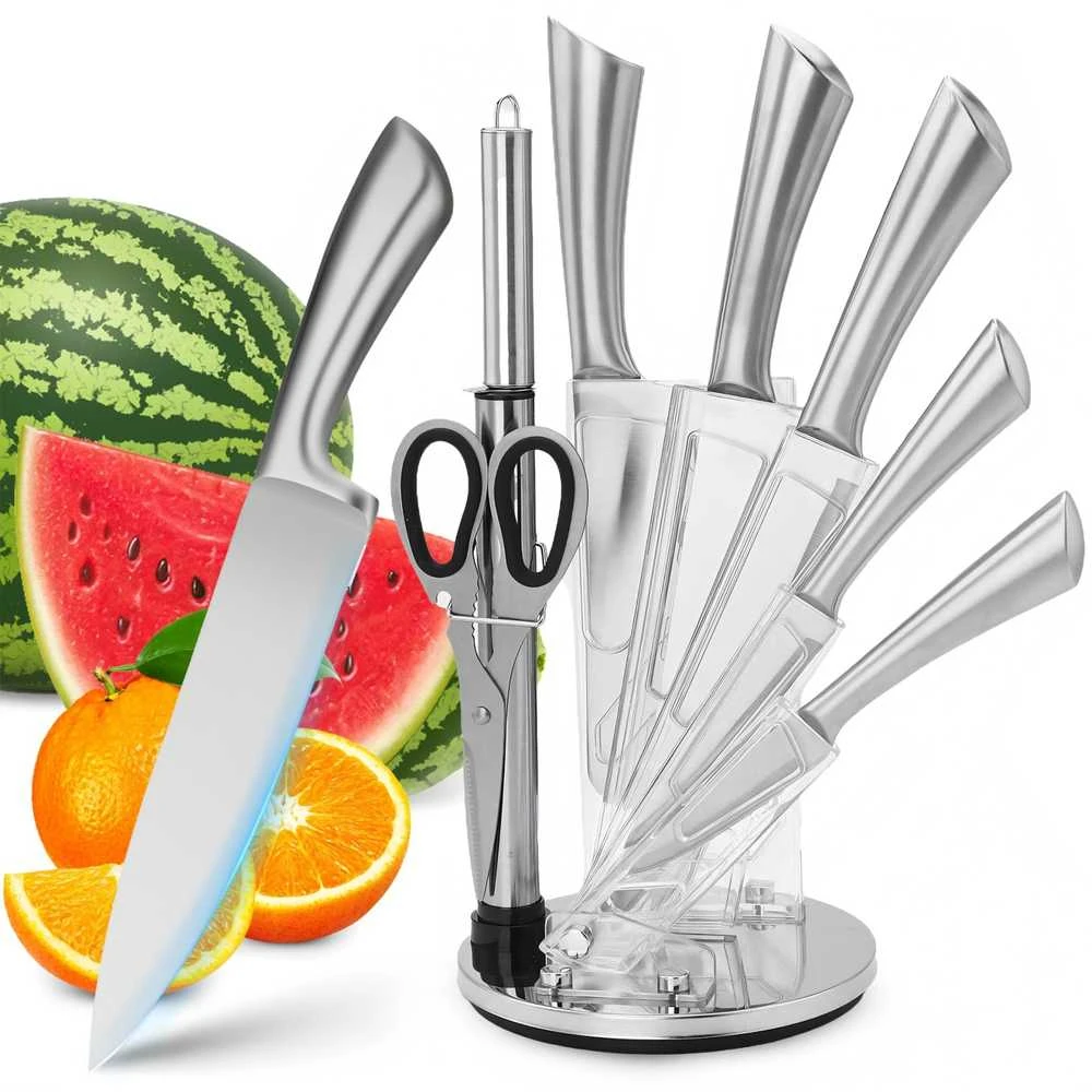 Retoo Virtuvės peilių rinkinys ChefPrecision, 5 nerūdijančio plieno ašmenys