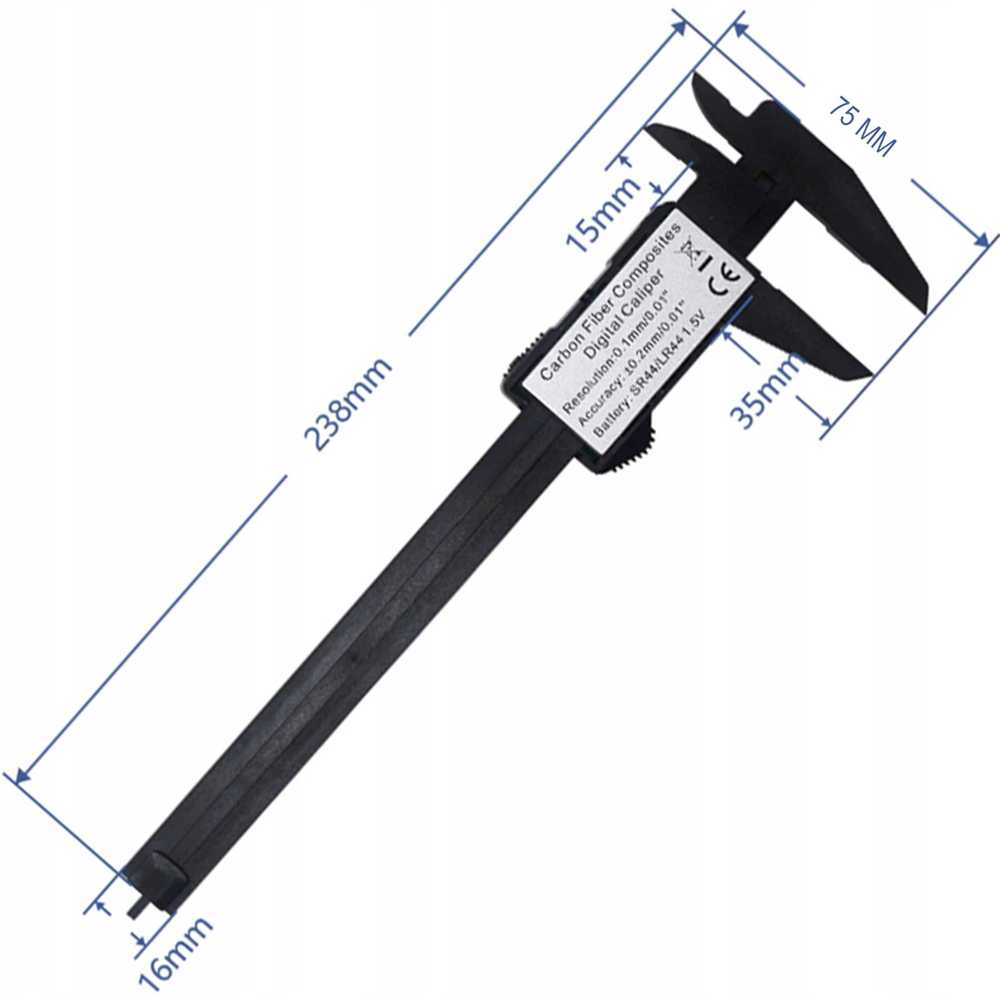 Suwmiarka Elektroninis skaitmeninis slankmatis LCD 150 - o043