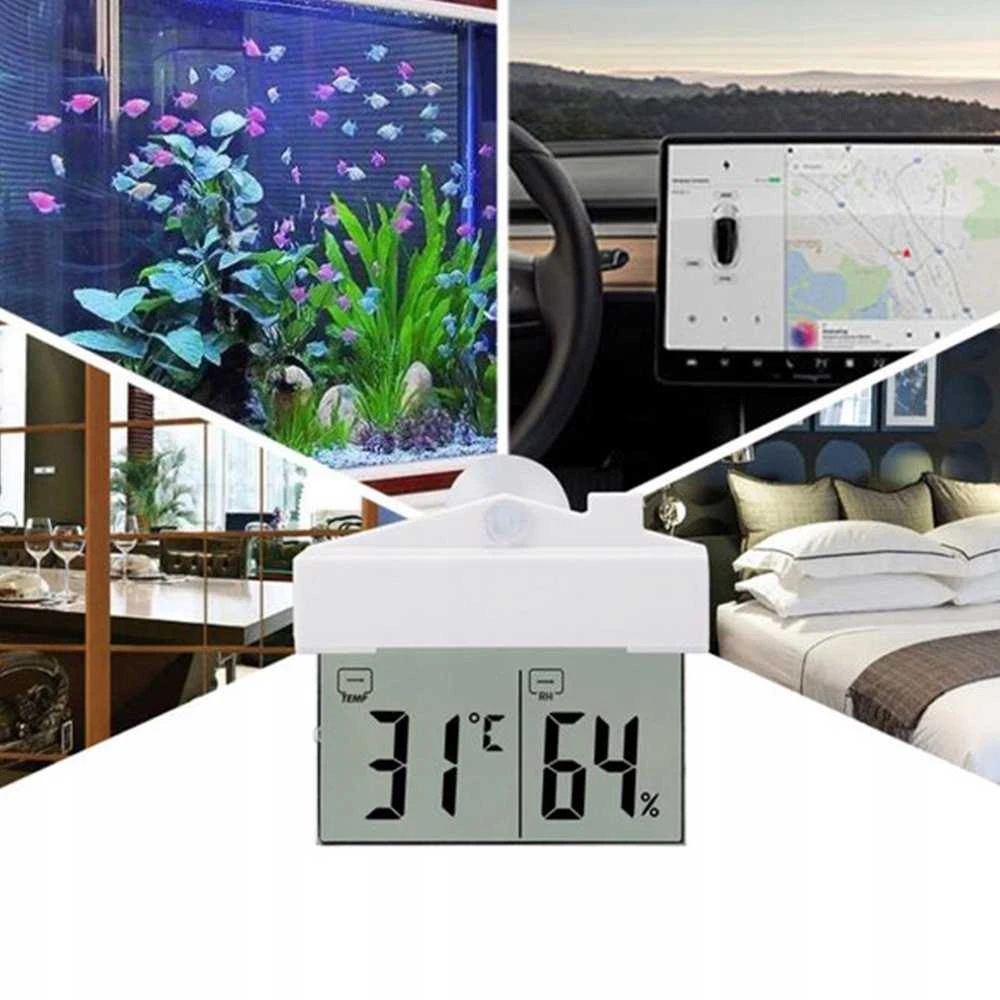 RTO lauko termometras, vidaus termometras, langų termometras, skaitmeninis higrometras °C/°F