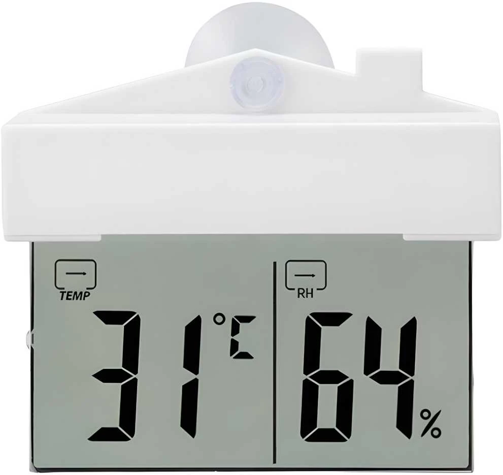 RTO lauko termometras, vidaus termometras, langų termometras, skaitmeninis higrometras °C/°F