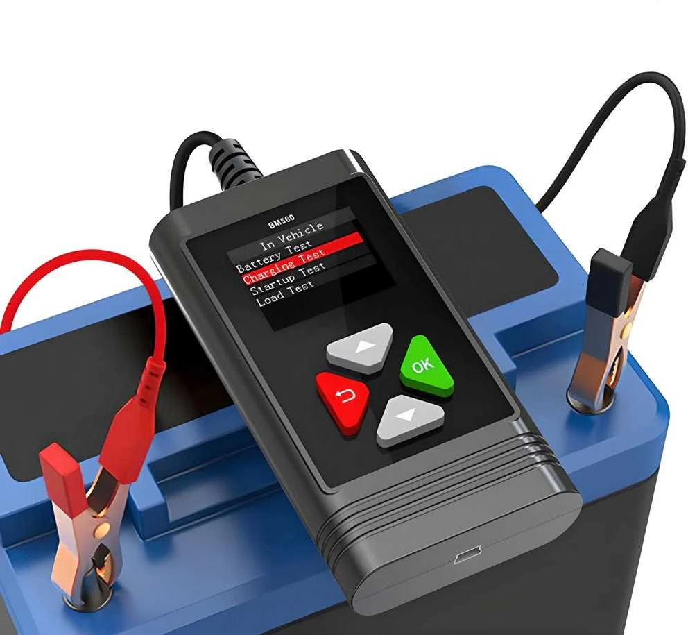 Automobilio akumuliatoriaus testeris, LCD ekranas, 6 V, 20 V - E656