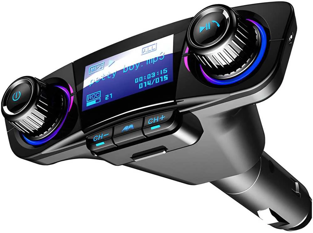 Transmiter FM siųstuvas „Bluetooth 5.0“ USB daugiafunkcis 8in1 -e666