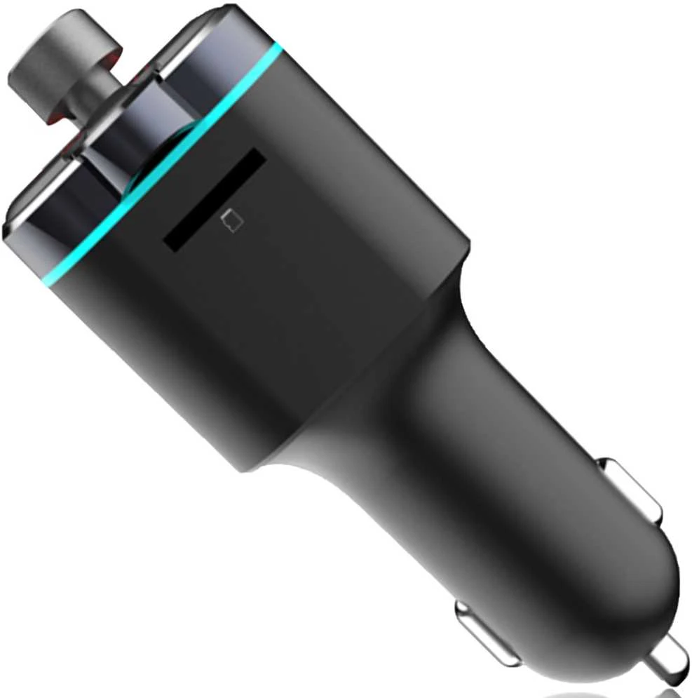 Transmiter „Bluetooth“ FM siųstuvas MP3 įkroviklis 2xUSB SD LCD - E665