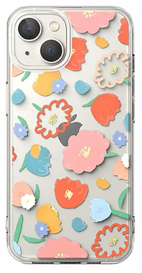 Ringke Fusion Design Armored Sleeve Gel Frame Apple iPhone 14 Plus dėklas telefonui skaidrus (Floral) (FD637E31)