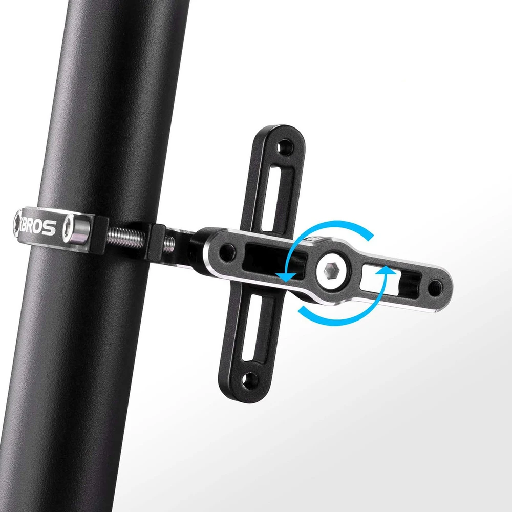 Rockbros KS-415 Aluminum Adjustable Bottle Cage Adapteris - Juodas