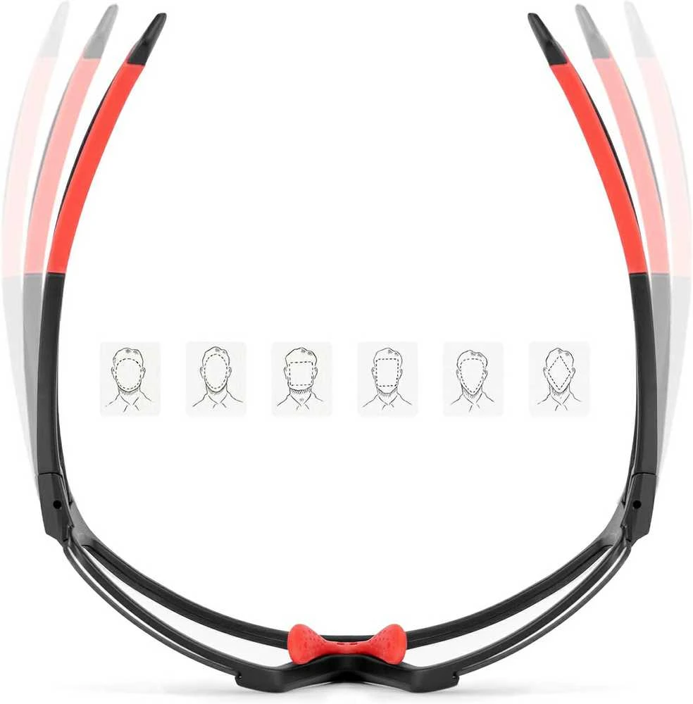 Rockbros SP216BK photochromic UV400 dviratininko akiniai – juodos spalvos and raudonos spalvos