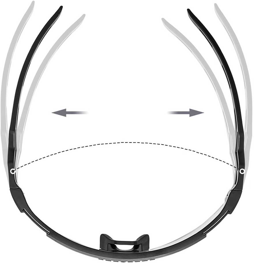 Rockbros Polarized dviratininko akiniai su UV apsauga ir Corrective Insert – baltos spalvos