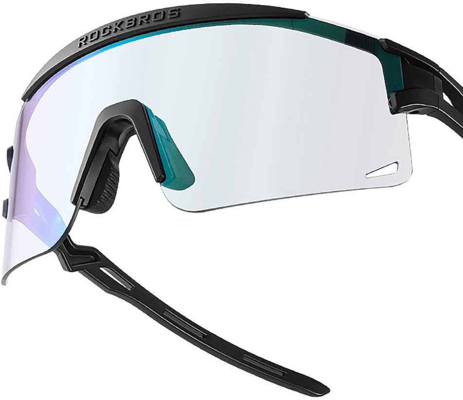 Rockbros Polarized dviratininko akiniai su UV apsauga ir Corrective Insert – baltos spalvos