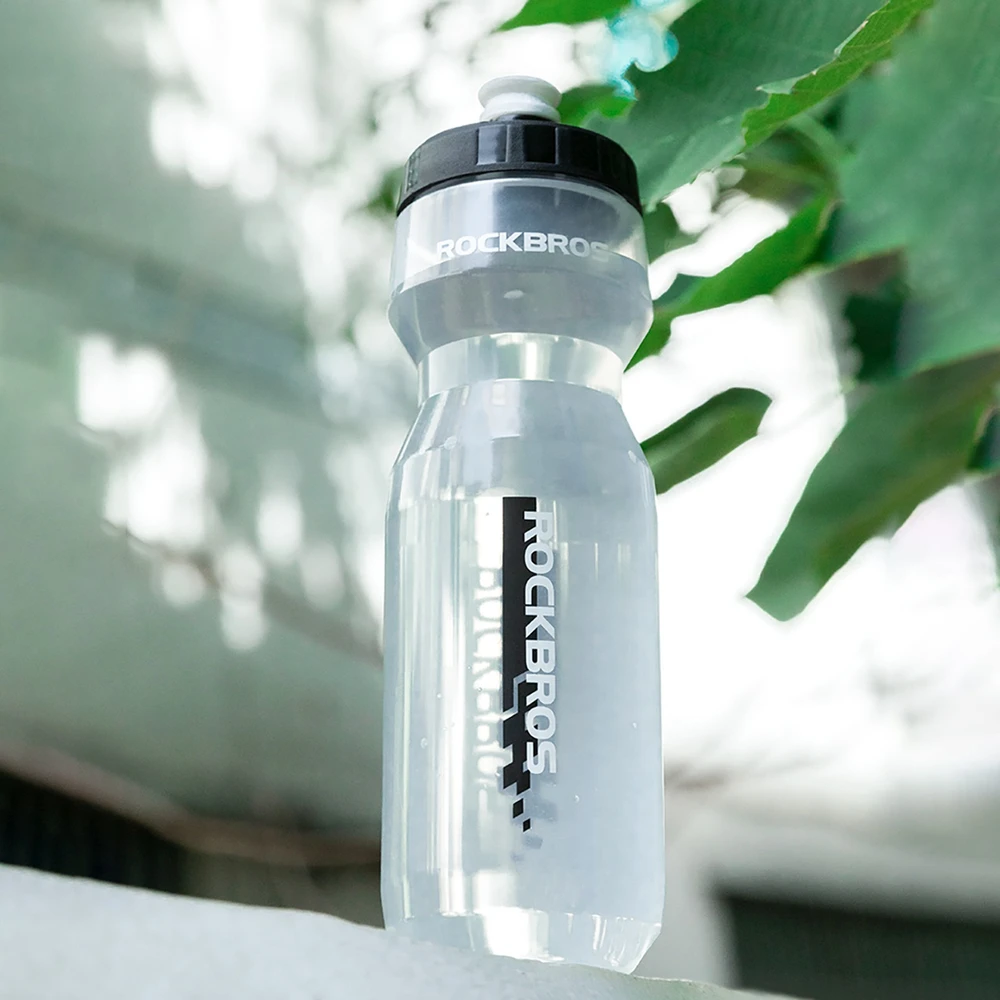 Rockbros 750 ml dviračio gertuvė – permatoma su juodu kandikliu