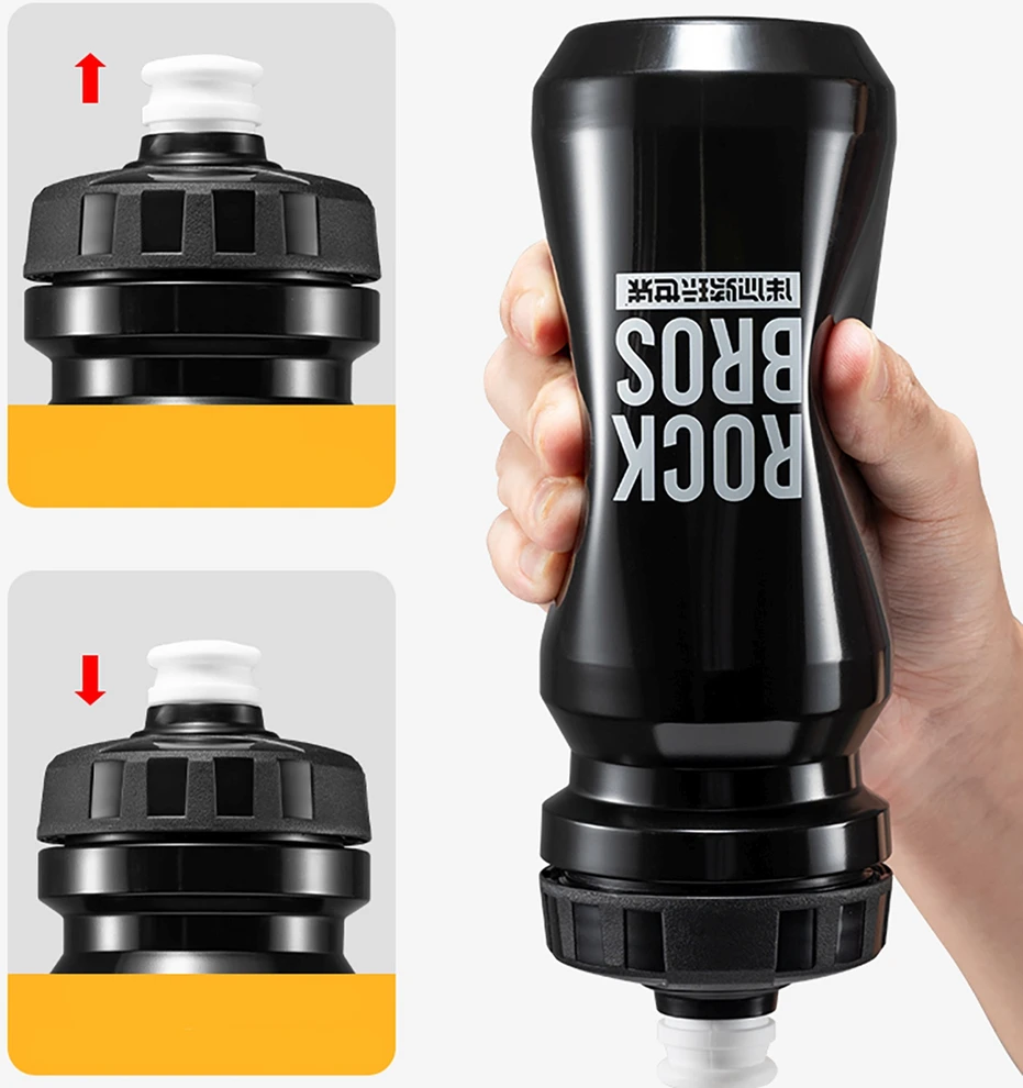 Gertuvė Rockbros 600 ml Bike Bottle - Juodas