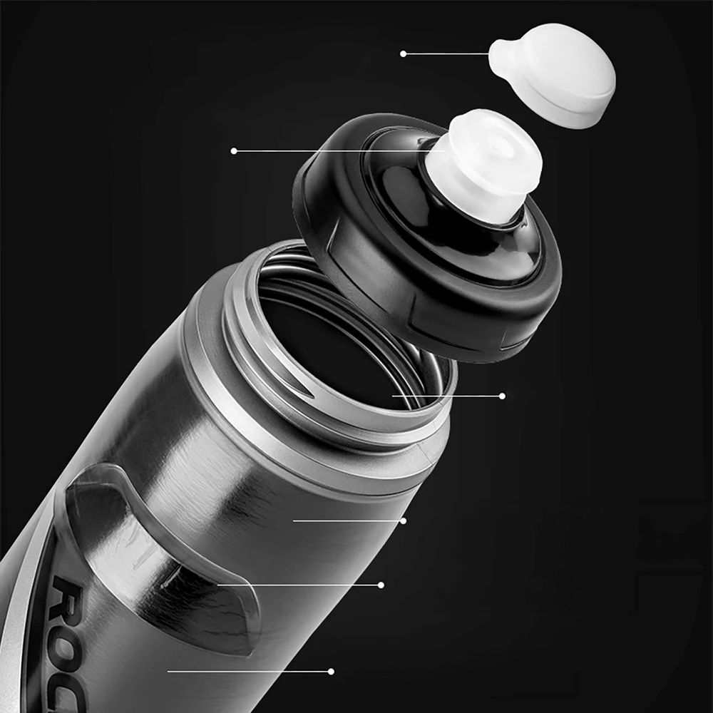 Rockbros Terminis dviračio gertuvė 620 ml be BPA - Gradientinis Juodas