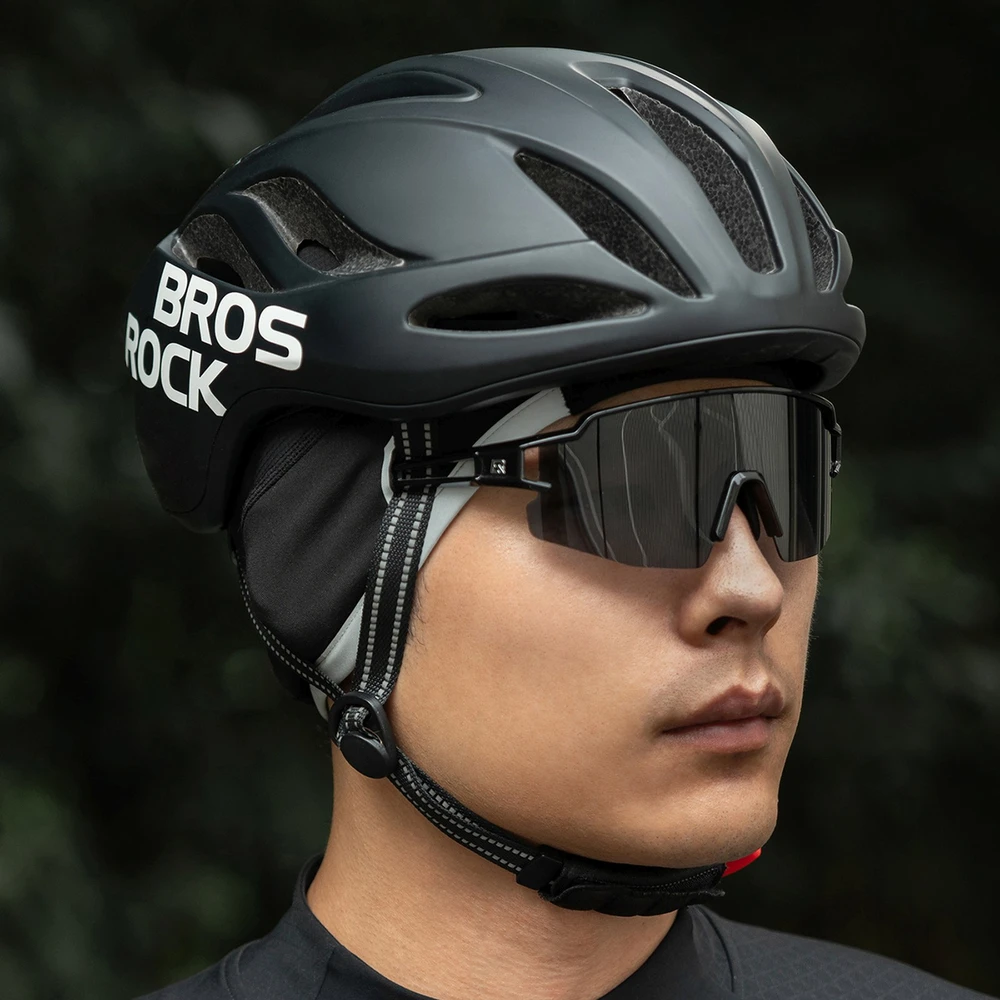 Rockbros M016 žieminė vėjui nelaidi dviratininko kepuraitė, dydis 54-61 cm - Juodas