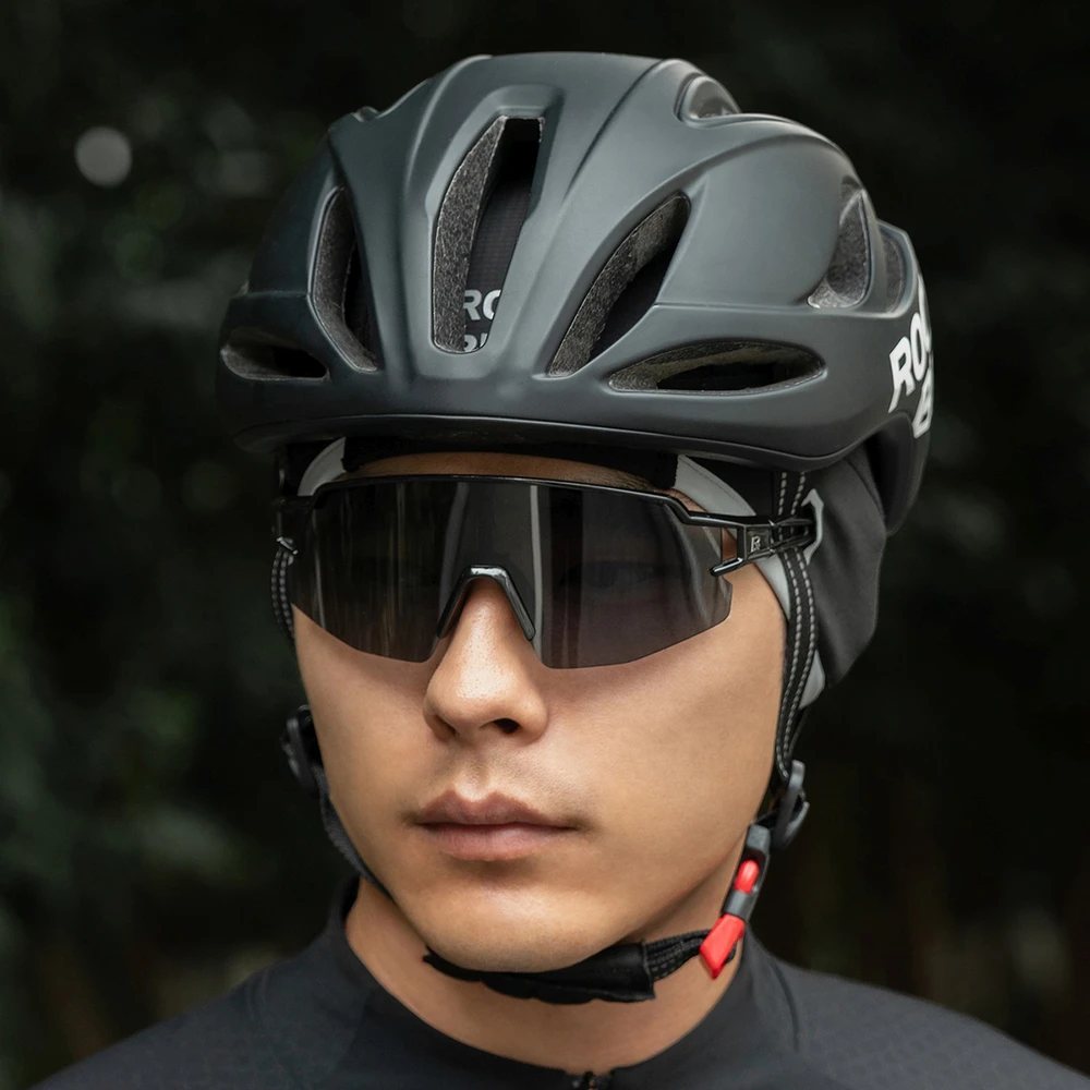 Rockbros M016 žieminė vėjui nelaidi dviratininko kepuraitė, dydis 54-61 cm - Juodas