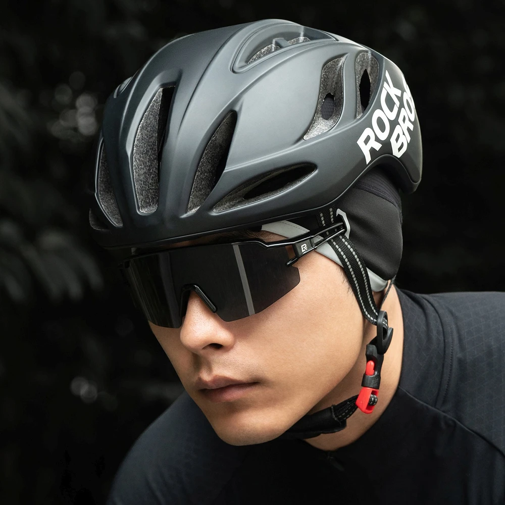 Rockbros M016 žieminė vėjui nelaidi dviratininko kepuraitė, dydis 54-61 cm - Juodas