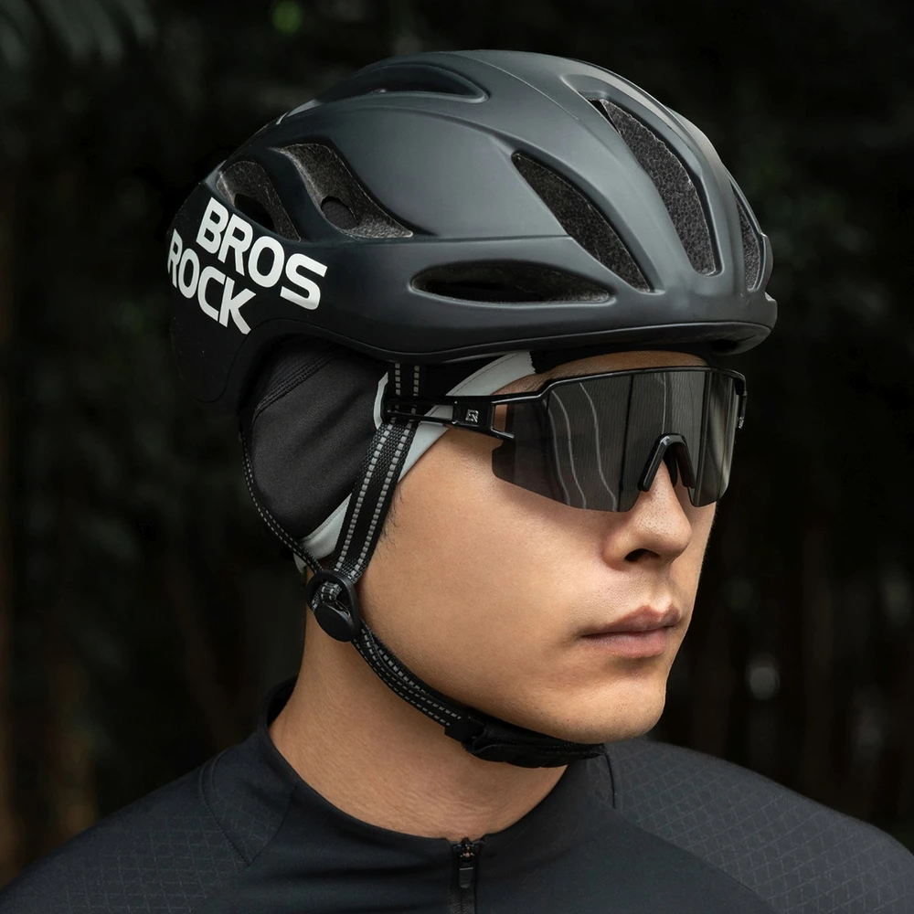 Rockbros M016 žieminė vėjui nelaidi dviratininko kepuraitė, dydis 54-61 cm - Juodas