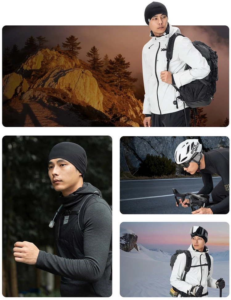Rockbros YDM002 Tencel + Wool Hat, One Size, Juodas