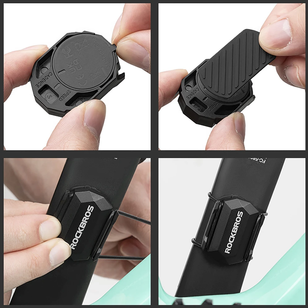 Rockbros C3 ANT+ / Bluetooth 2-in-1 greičio arba mynimo dažnio jutiklis - Juodas