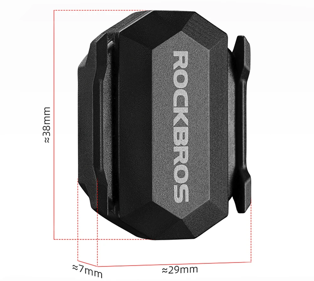 Rockbros C3 ANT+ / Bluetooth 2-in-1 greičio arba mynimo dažnio jutiklis - Juodas