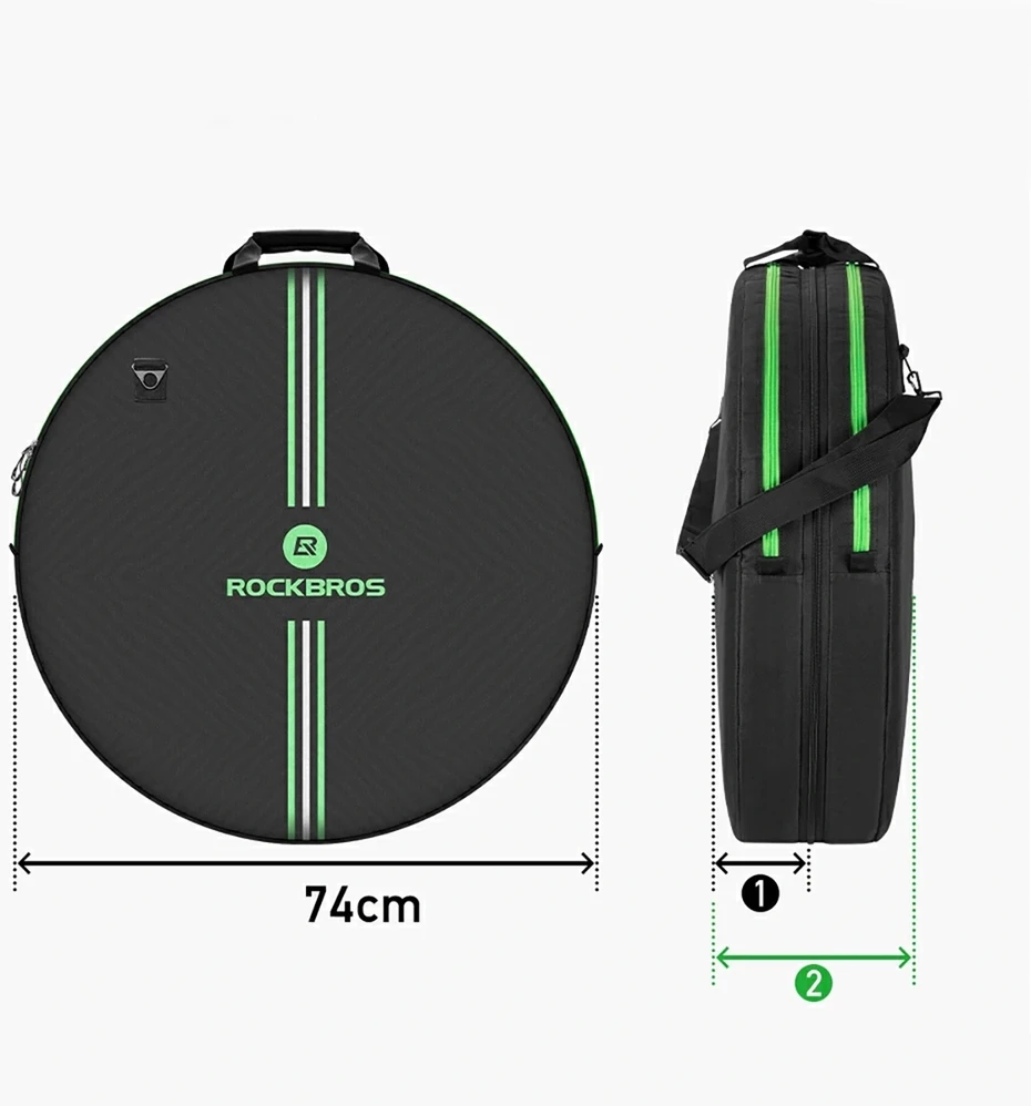 Rockbros D40 transportavimo dangtelis ø74cm ratui - juodas