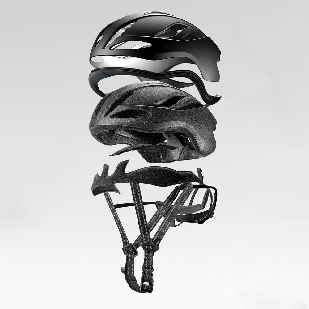 Rockbros TS-42 lengvas dviračio šalmas 58-62 cm - titano spalvos
