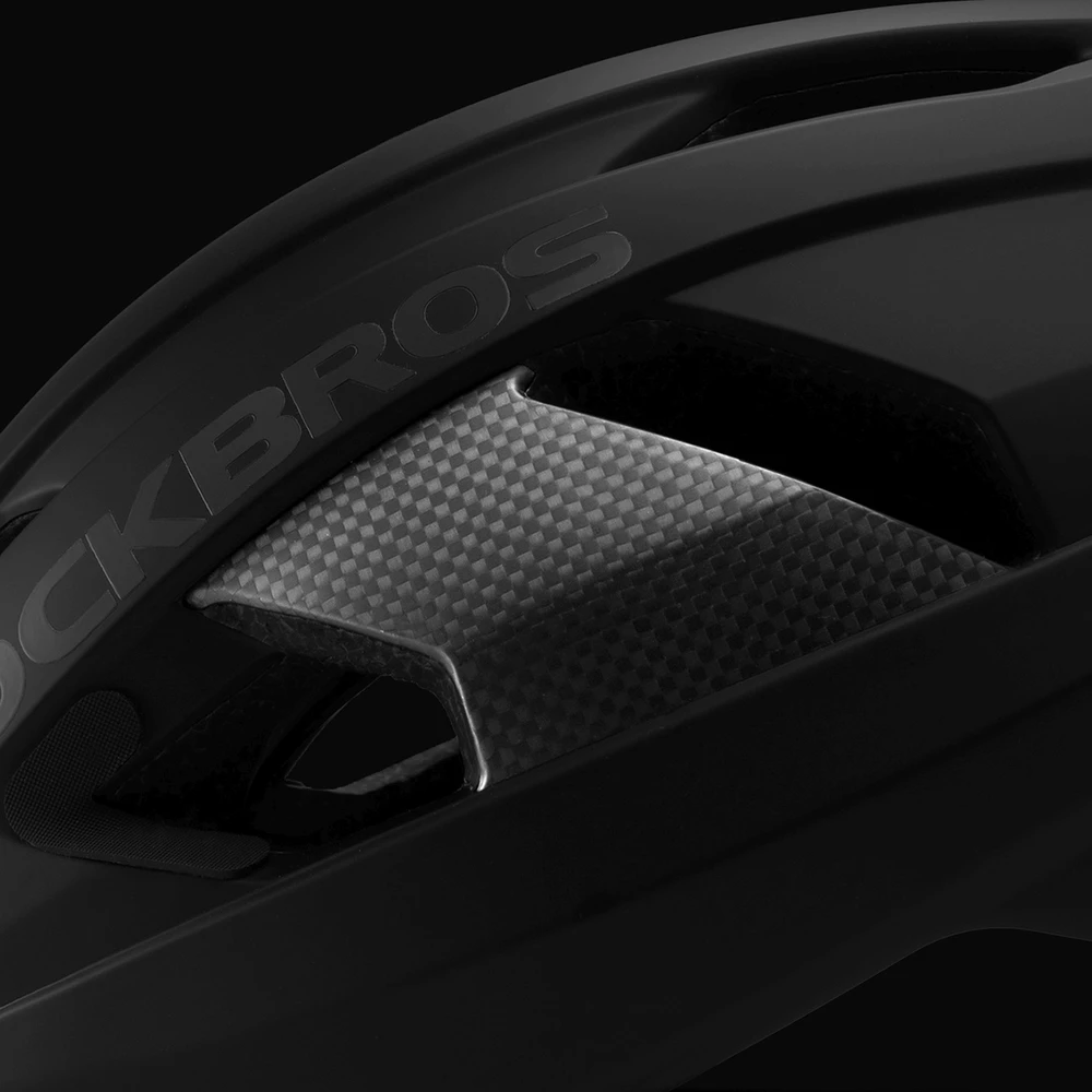 Rockbros LK-15 Carbon Fiber Bike Helmet 58-62cm - Juodas