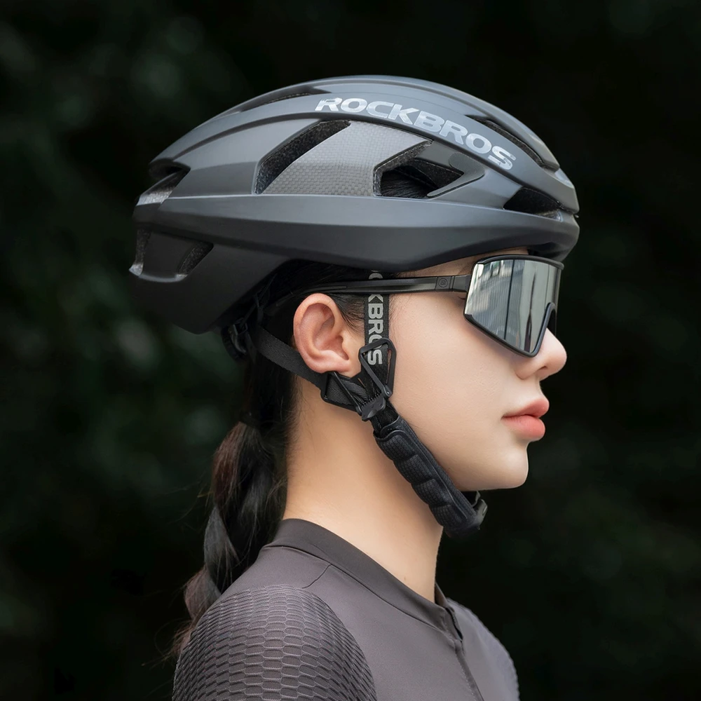 Rockbros LK-15 Carbon Fiber Bike Helmet 58-62cm - Juodas