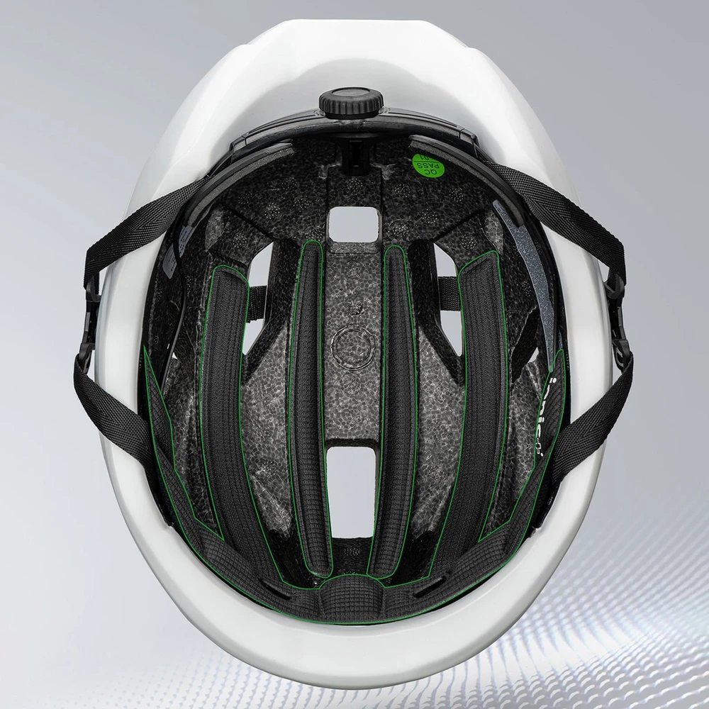 Dviratininko šalmas Rockbros LK-15 su włókna węglowego 58-62 cm - balta