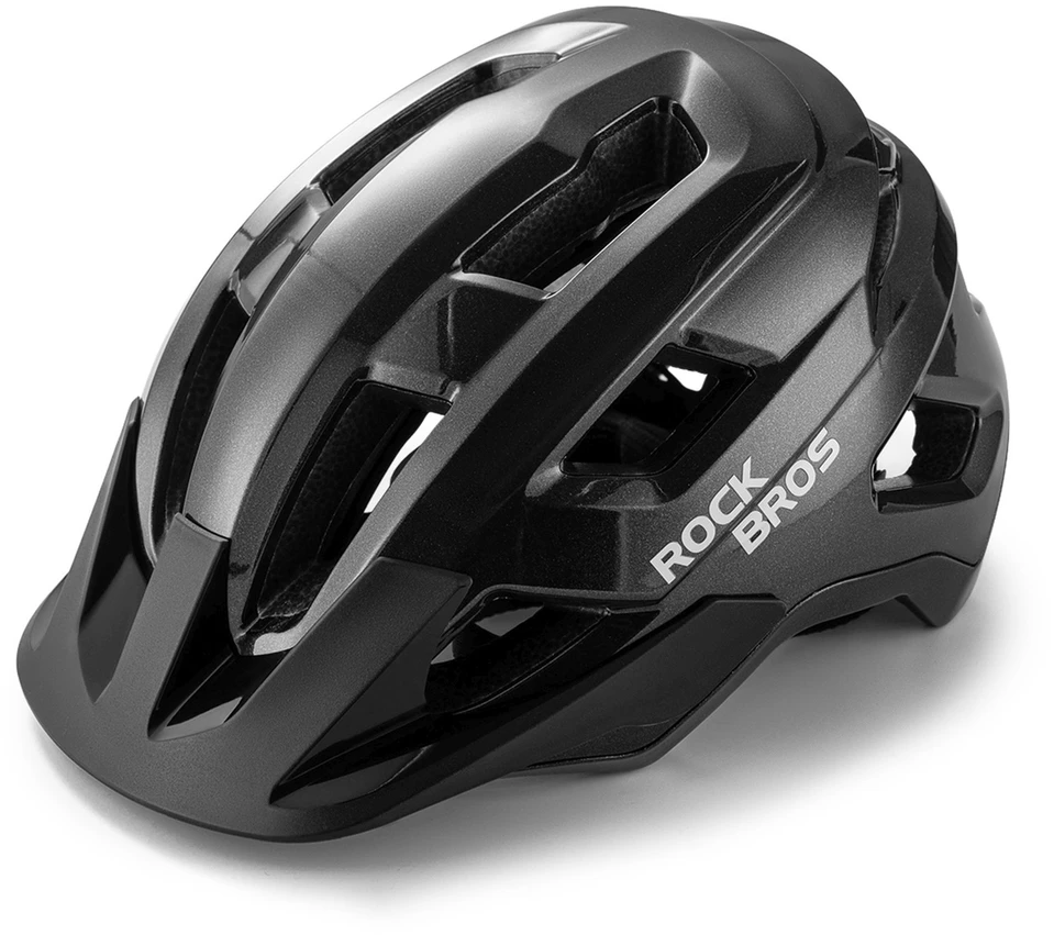 Rockbros LK-67 Youth Bike Helmet with Detachable Visor 54–58 cm - Juodas