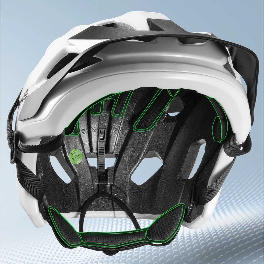 Rockbros LK-67 jaunimo dviračio šalmas su nuimamu skydeliu 54–58 cm - Baltas