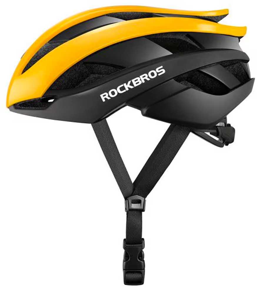 Rockbros 10110004006 bicycle šalmas, dydis M - yellow and juodas