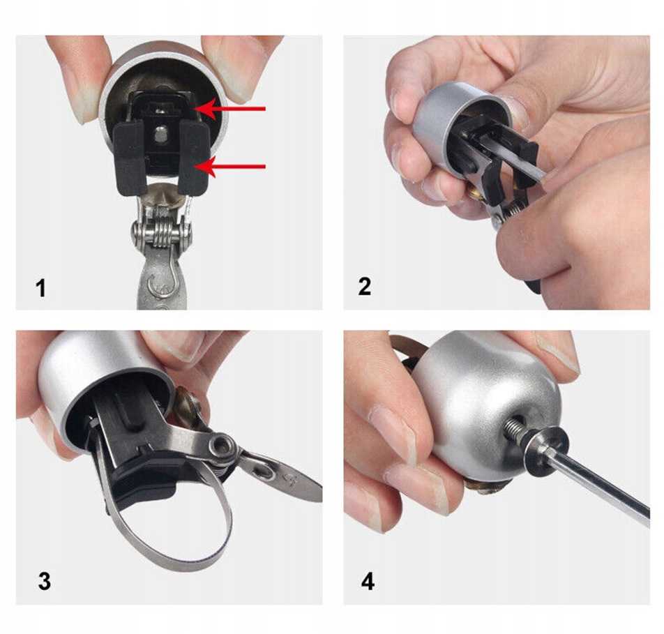 Rockbros 15-1BBK retro bicycle bell - juodas