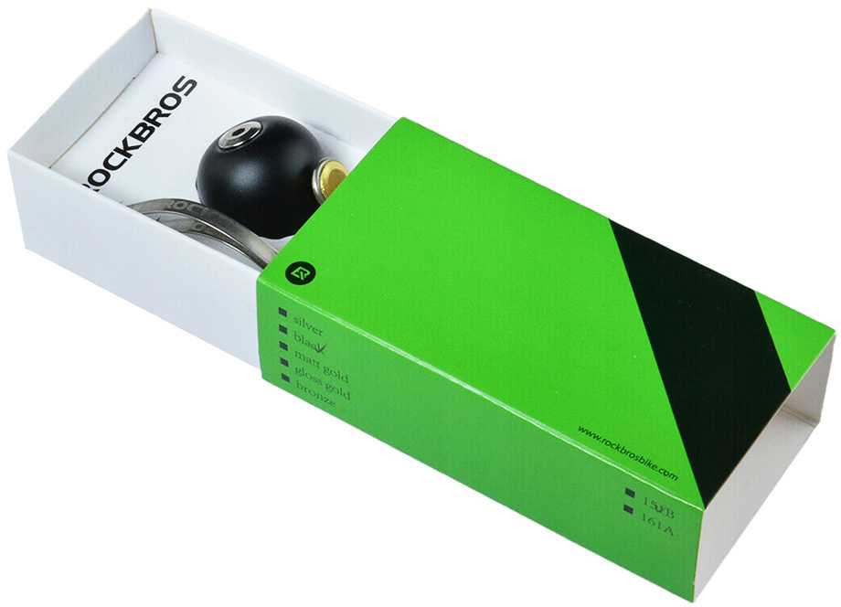 Rockbros 15-1BBK retro bicycle bell - juodas