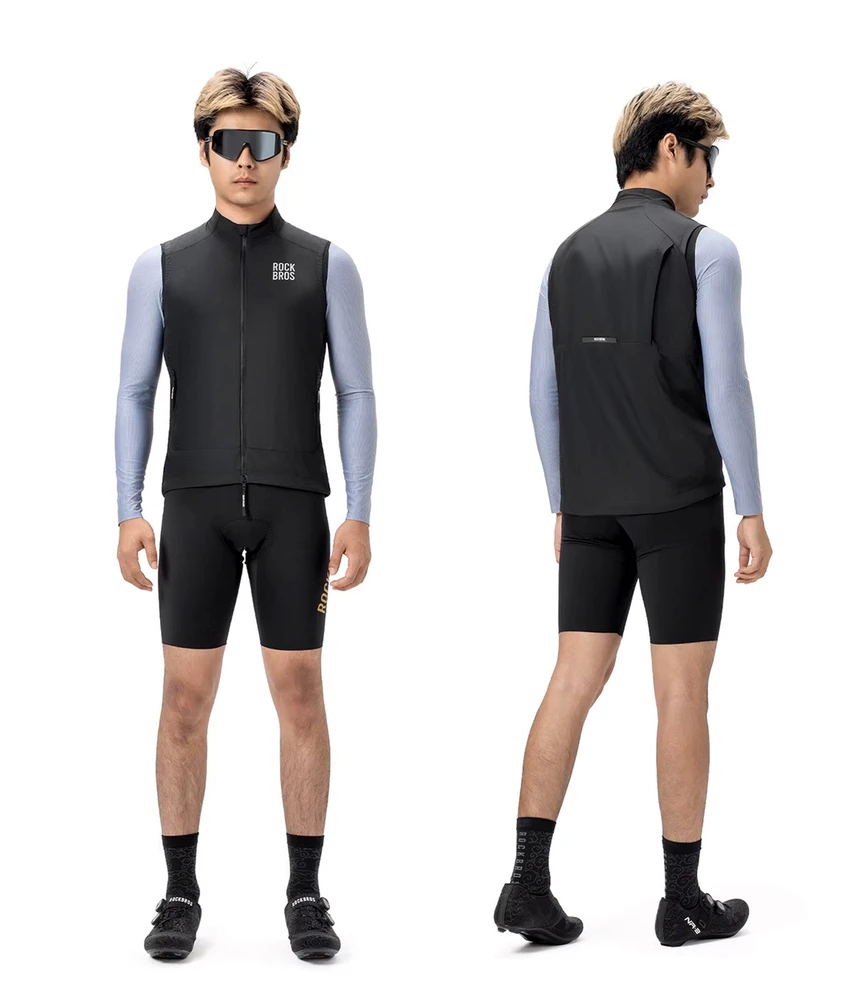 Rockbros YDMJ003 Windproof Vest Spring/Autumn Size M - Juodas