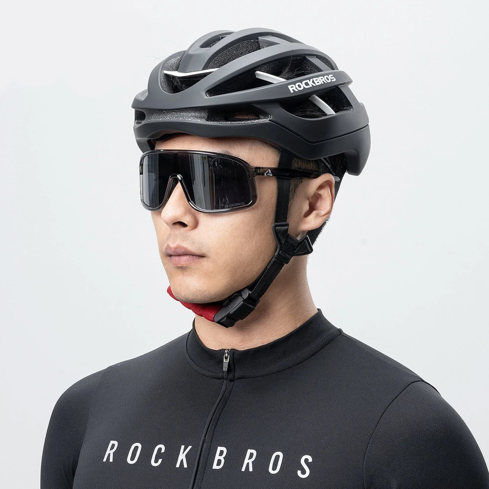 Rockbros HC-58BK-M dviračio šalmas 55-58 cm - Juodas ir pilkas