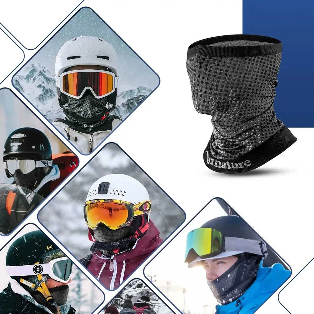 Qunature 11230014002 ski scarf, sports bandana, universal size - juodas