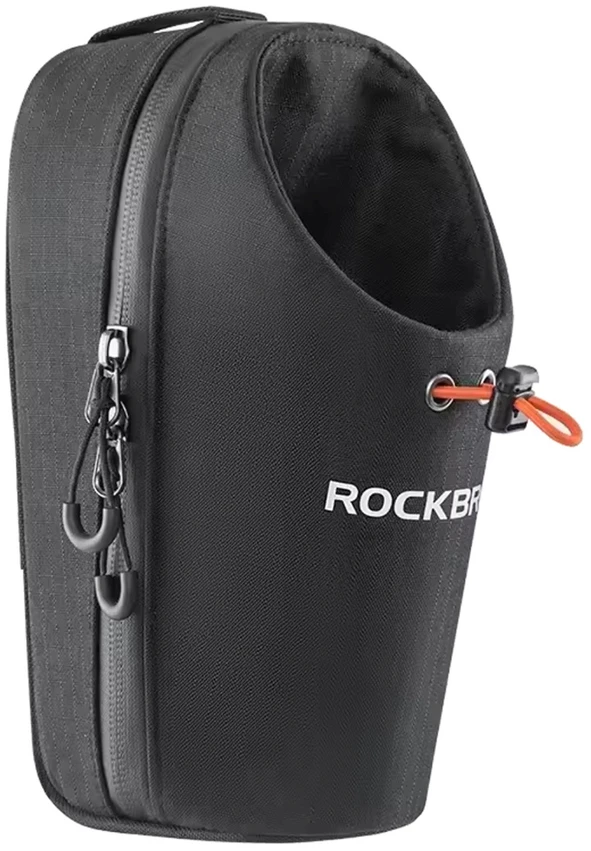 Rockbros P002 vairo krepšys, suderinamas su paspirtukais ir sulankstomais miesto dviračiais, 1,5 l - Juodas