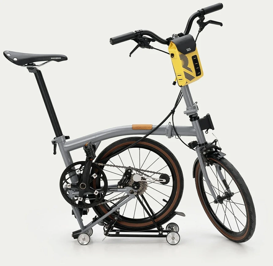 Rockbros AS-160 Atsparus vandeniui Handlebar Bicycle Bag 1.3L - Geltona