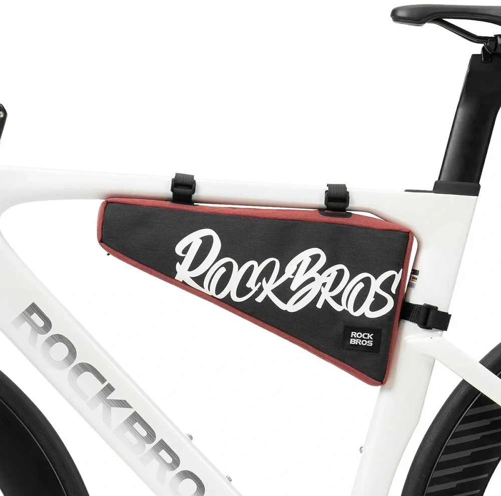 Rockbros G008 Flash Journey Triangle Frame Bike Bag XL 1.9 l - Juodas and Raudona